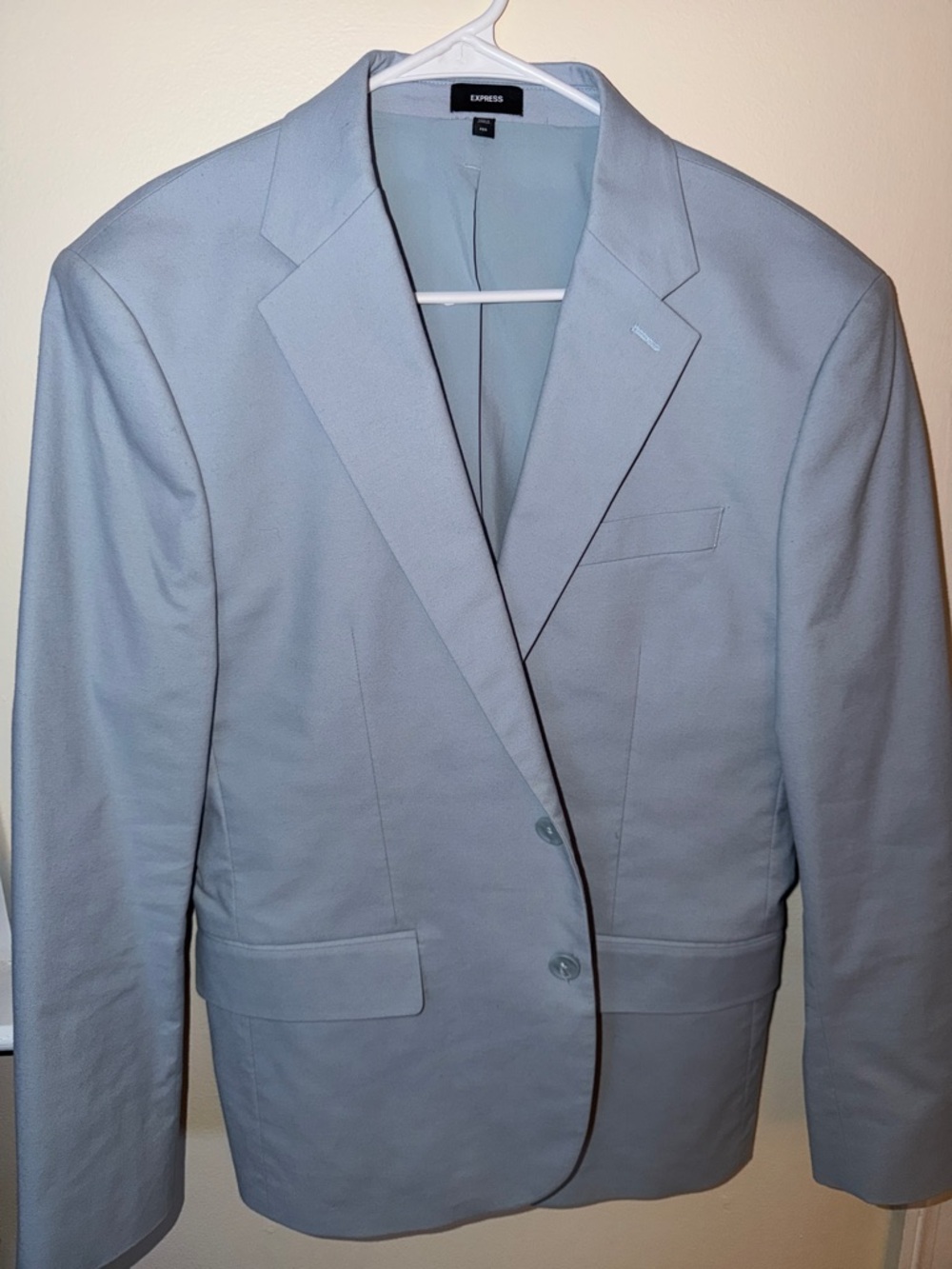 Express Men's Light Blue Two-Button Blazer